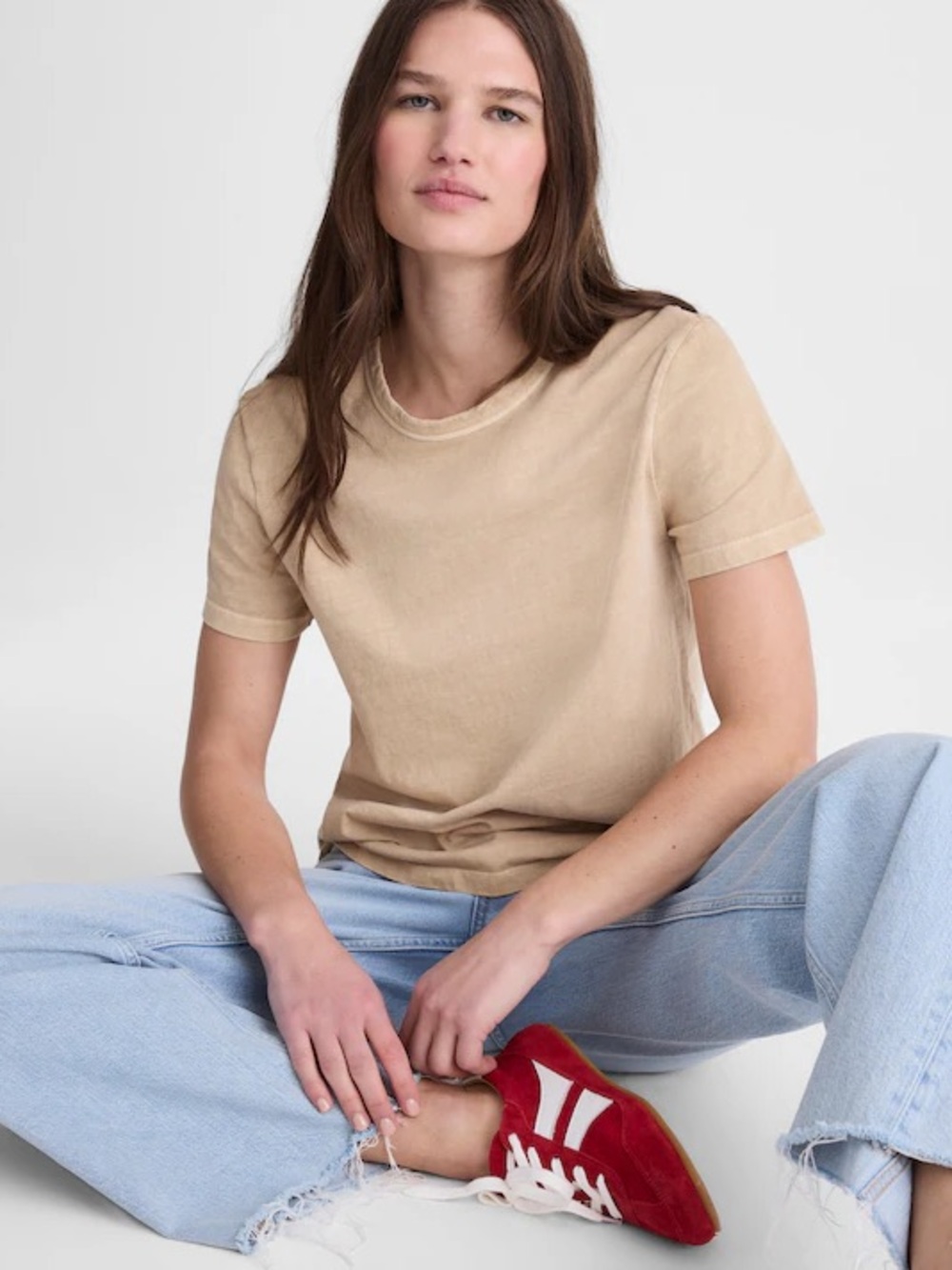 MADEWELL The Perfect Crewneck Tee in Allday Jersey, Size S